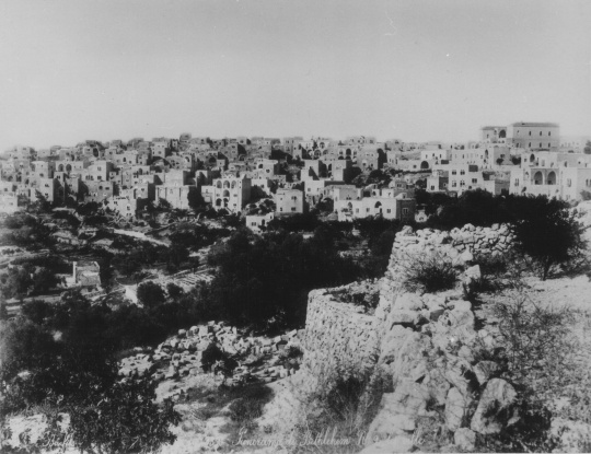 Panorama de Betlehem. No 2 la ville (Friedrich-Schiller-Universität: Orientalische Sammlungen und Papyri CC BY-NC-SA)
