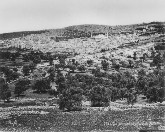 Vue générale de Hebron. Palestine (Friedrich-Schiller-Universität: Orientalische Sammlungen und Papyri CC BY-NC-SA)