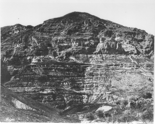 Montagne de la quarantaine (Palastine) (Friedrich-Schiller-Universität: Orientalische Sammlungen und Papyri CC BY-NC-SA)