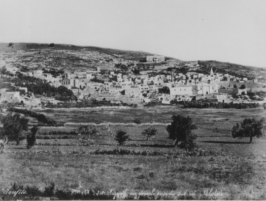 Nazareth. vue générale pris de sud-est. Palestine (Friedrich-Schiller-Universität: Orientalische Sammlungen und Papyri CC BY-NC-SA)