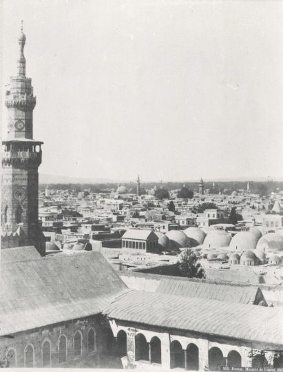 Damas. Minaret de l’ouest [Syrie] (Friedrich-Schiller-Universität: Orientalische Sammlungen und Papyri CC BY-NC-SA)