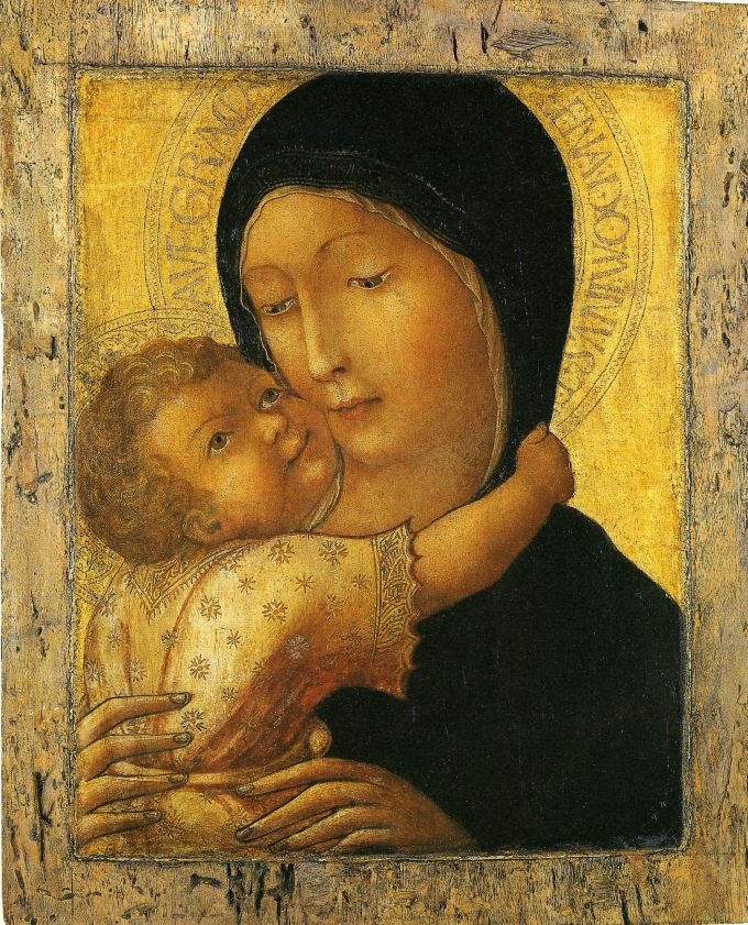 Liberale da Verona: Brustbild der Madonna mit Kind [Oertel 54] (Lindenau-Museum Altenburg CC BY-NC-SA)