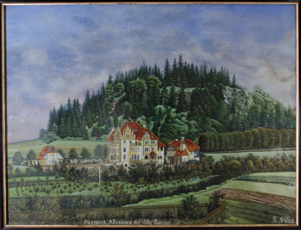 Pößneck, Altenburg mit Villa Berger (Stadtmuseum Pößneck CC BY-NC-SA)