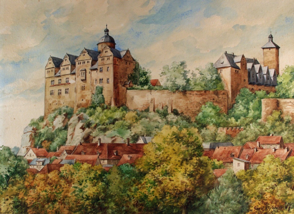 &quot;Burg Ranis&quot; (Stadtmuseum Pößneck CC BY-NC-SA)