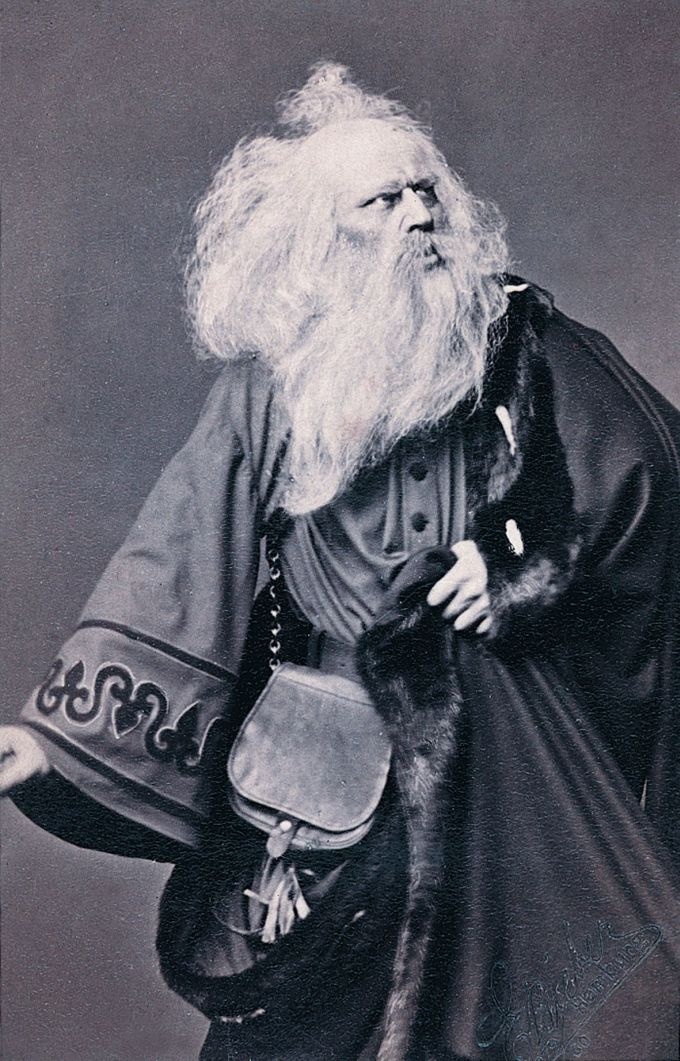 Ludwig Barnay als Lear (Meininger Museen: Theatermuseum "Zauberwelt der Kulisse" CC BY-NC-SA)