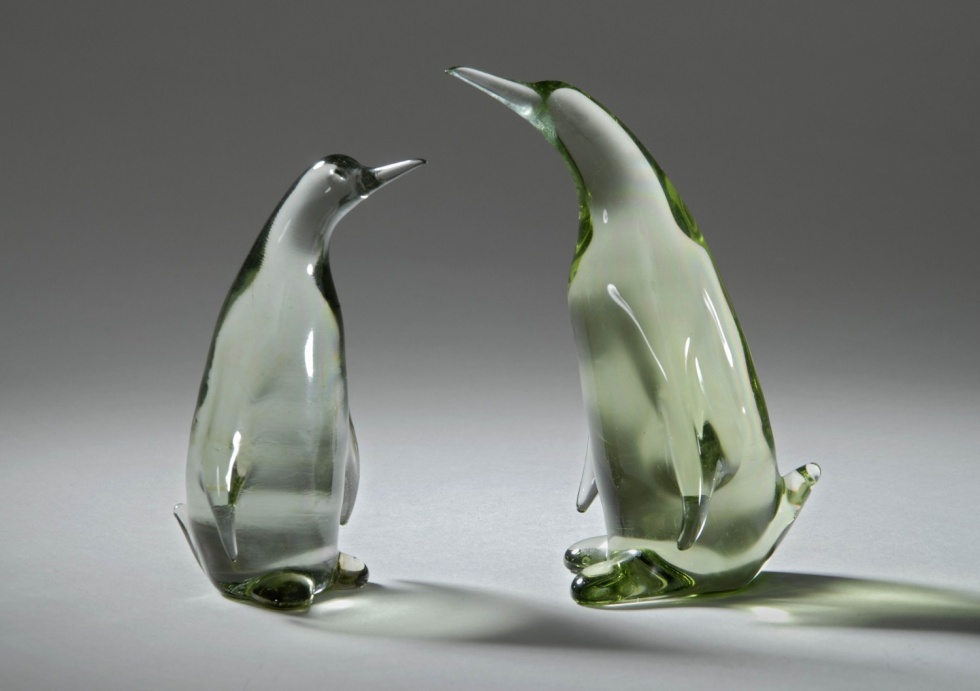 Zwei Pinguine (Museum für Glaskunst Lauscha CC BY-NC-SA)