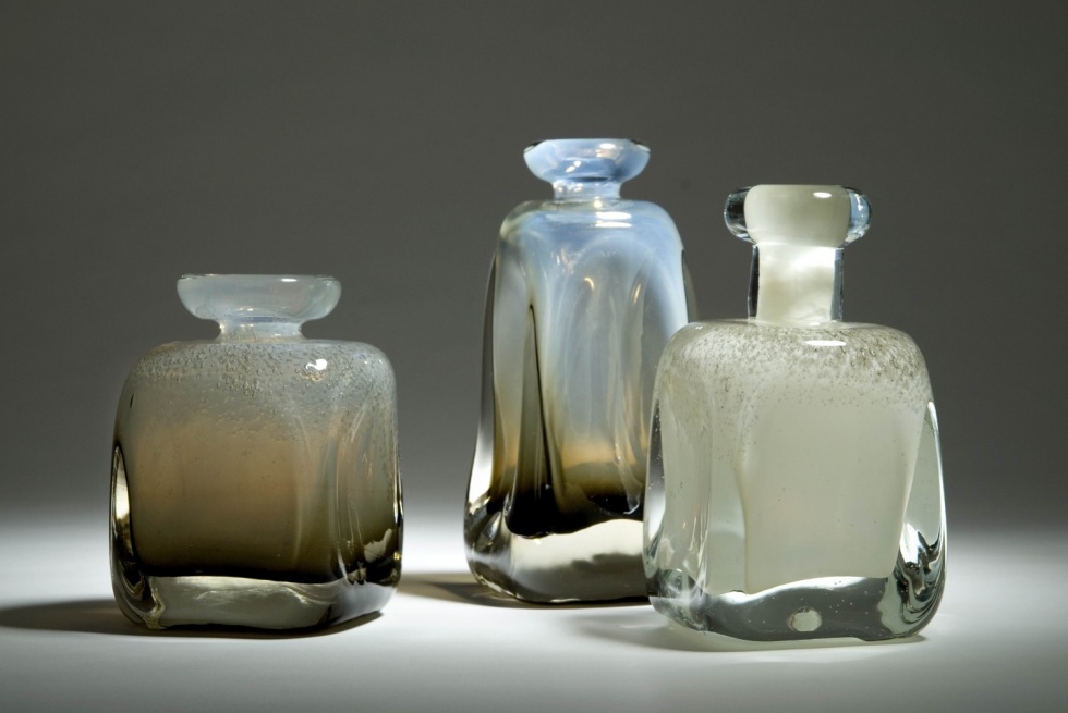 Drei Flaschen (Museum für Glaskunst Lauscha CC BY-NC-SA)