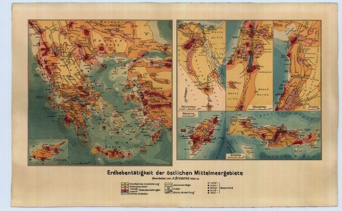 Mittelmeer-Erdbeben (Friedrich-Schiller-Universität: Sammlungen d. Geologie, Geophysik u. Mineralogie CC BY-NC-SA)