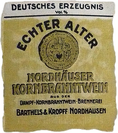 Etikett  (Echter Nordhäuser Traditionsbrennerei CC BY-NC-SA)