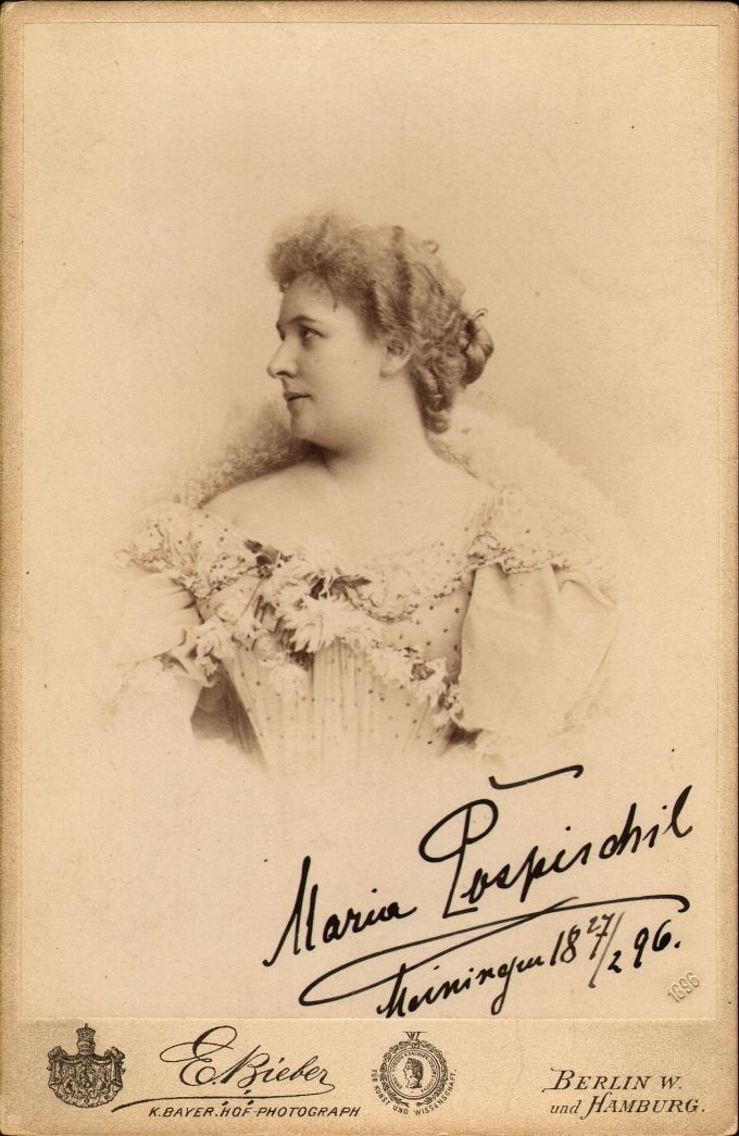 Porträt Maria Pospischil  (Meininger Museen: Theatermuseum "Zauberwelt der Kulisse" CC BY-NC-SA)