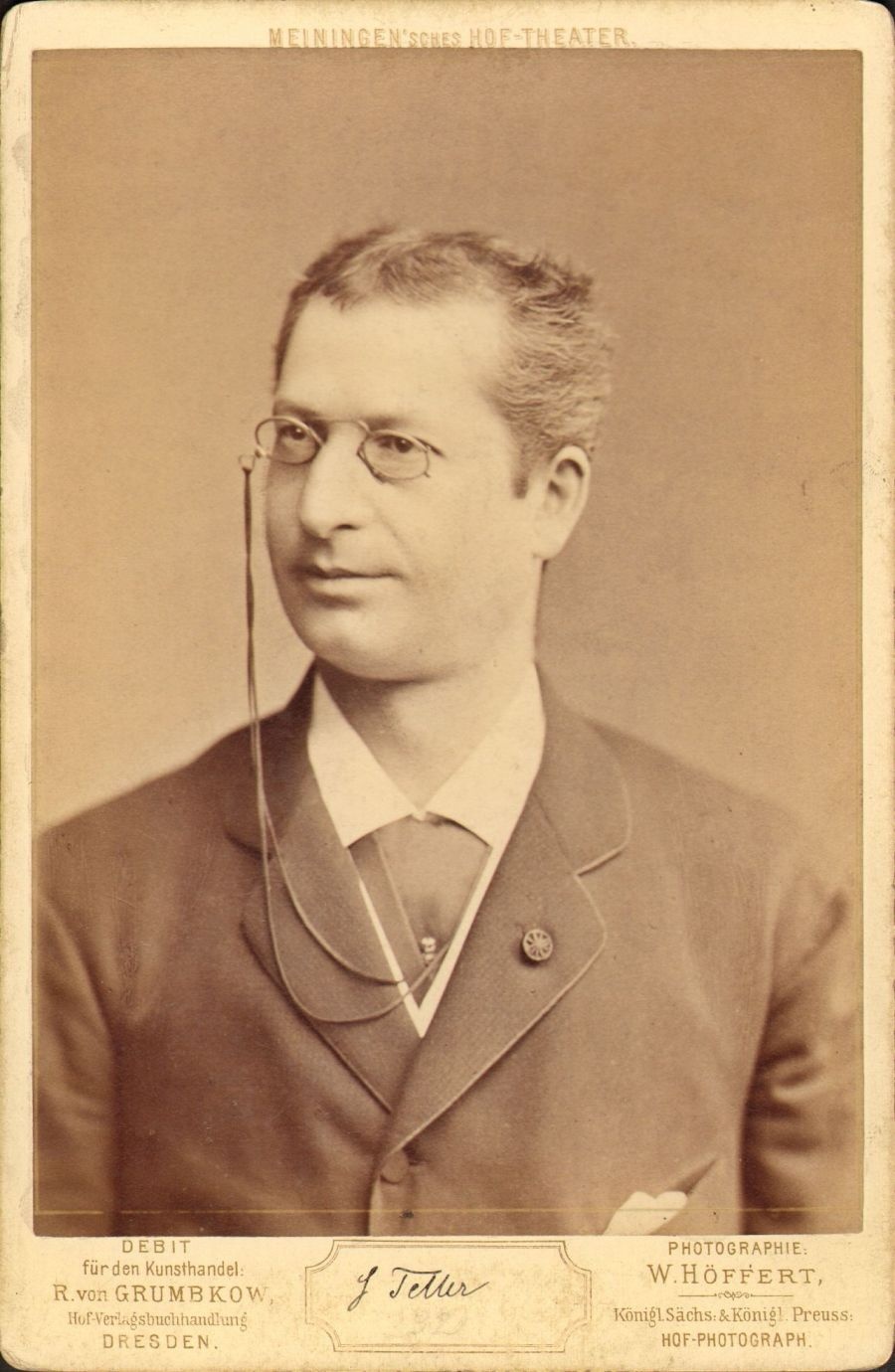 Porträt Leopold Teller (Meininger Museen: Theatermuseum "Zauberwelt der Kulisse" CC BY-NC-SA)