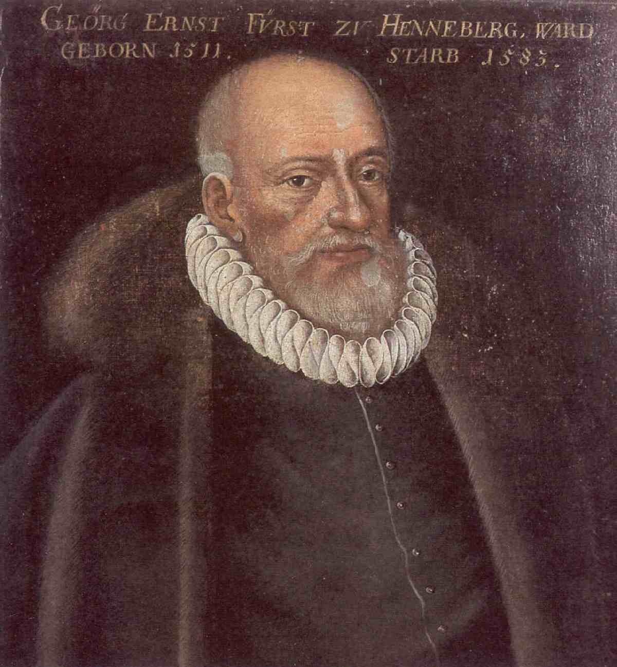 Georg Ernst Fürst zu Henneberg ward geborn 1511 starb 1583 (Naturhistorisches Museum Schloss Bertholdsburg Schleusingen CC BY-NC-SA)