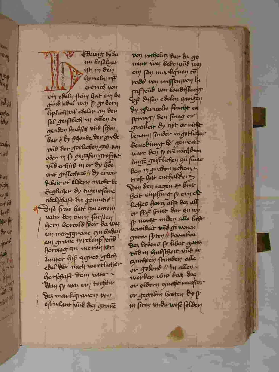 Handschrift zur Hedwigslegende von 1424 (Naturhistorisches Museum Schloss Bertholdsburg Schleusingen CC BY-NC-SA)