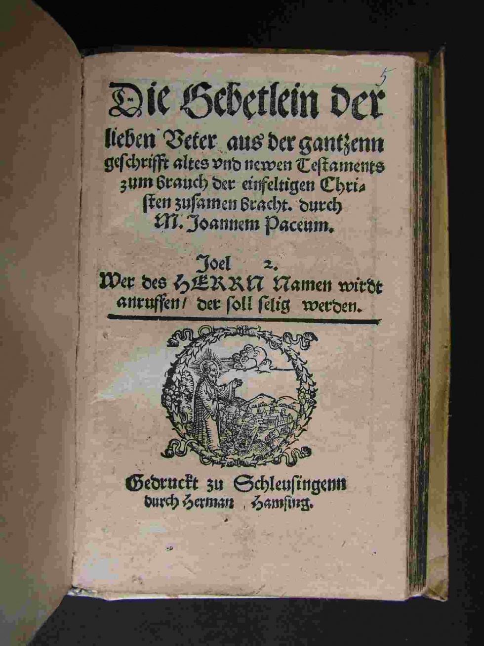 Hamsing-Druck von 1556 (Naturhistorisches Museum Schloss Bertholdsburg Schleusingen CC BY-NC-SA)