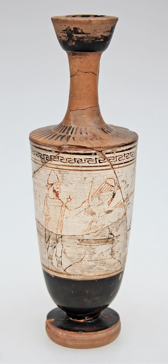 Lekythos, attisch-weißgrundig (Friedrich-Schiller-Universität: Archäologische Sammlungen CC BY-NC-SA)