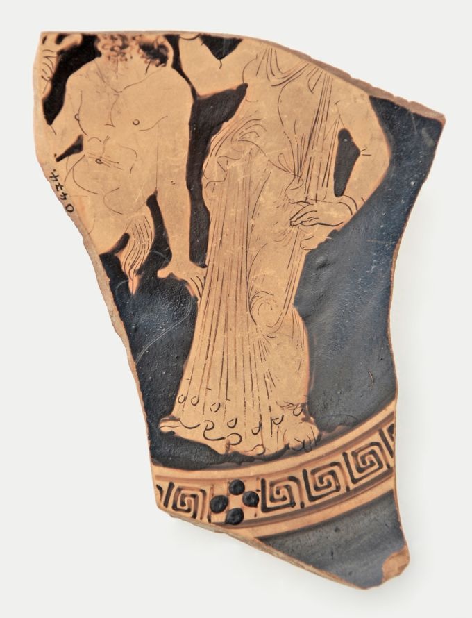 Trinkschale, attisch-rotfigurig (Fragment) (Friedrich-Schiller-Universität: Archäologische Sammlungen CC BY-NC-SA)