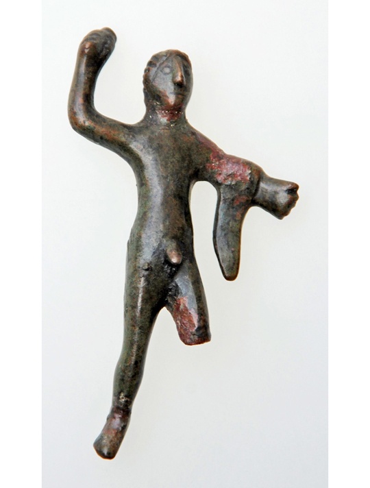 Bronze-Statuette, etruskisch. 5.-3. Jahrhundert v. Chr. (Friedrich-Schiller-Universität: Archäologische Sammlungen CC BY-NC-SA)