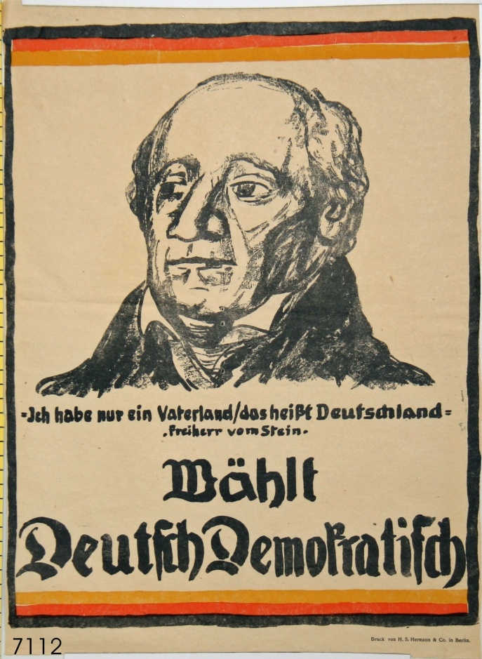 Wahlplakat (Stiftung Schloß Friedenstein Gotha: Museum für Regionalgeschichte und Volkskunde CC BY-NC-SA)