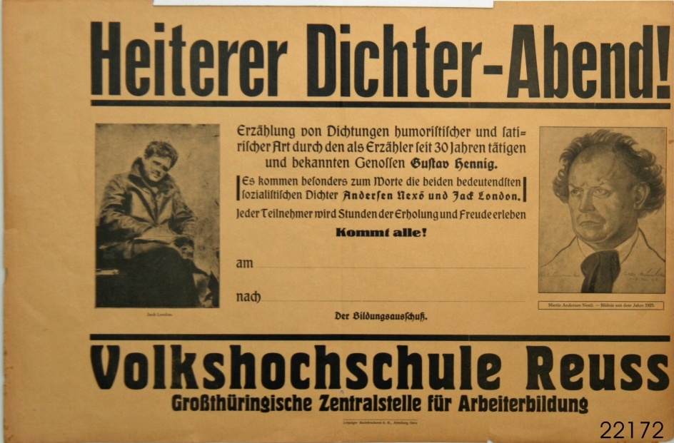 Kulturplakat (Stiftung Schloß Friedenstein Gotha: Museum für Regionalgeschichte und Volkskunde CC BY-NC-SA)
