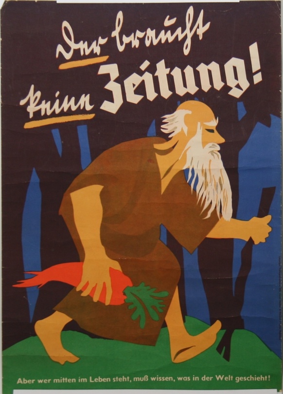 Propaganda-Plakat (Stiftung Schloß Friedenstein Gotha: Museum für Regionalgeschichte und Volkskunde CC BY-NC-SA)