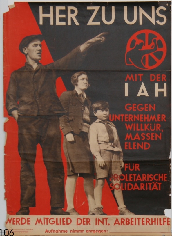 Politisches Plakat (Stiftung Schloß Friedenstein Gotha: Museum für Regionalgeschichte und Volkskunde CC BY-NC-SA)