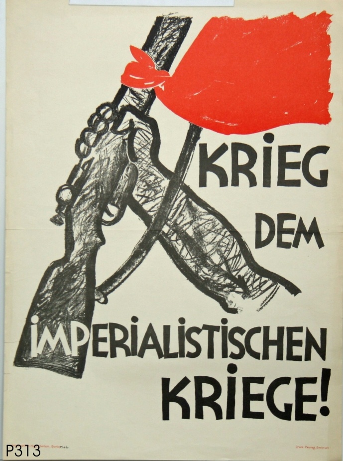 Politisches Plakat (Stiftung Schloß Friedenstein Gotha: Museum für Regionalgeschichte und Volkskunde CC BY-NC-SA)