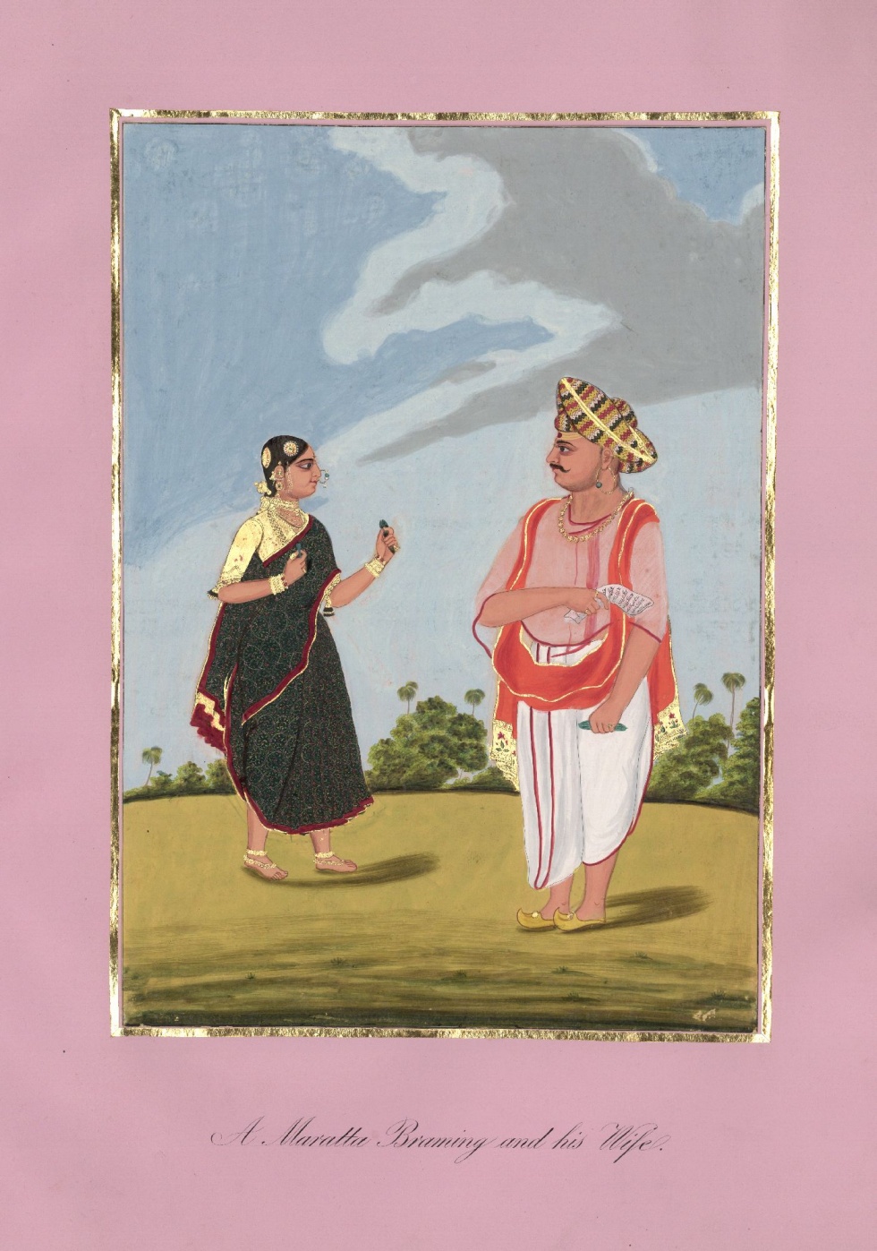 Ein Maratha-Brahmane und seine Frau (Lindenau-Museum Altenburg CC BY-NC-SA)