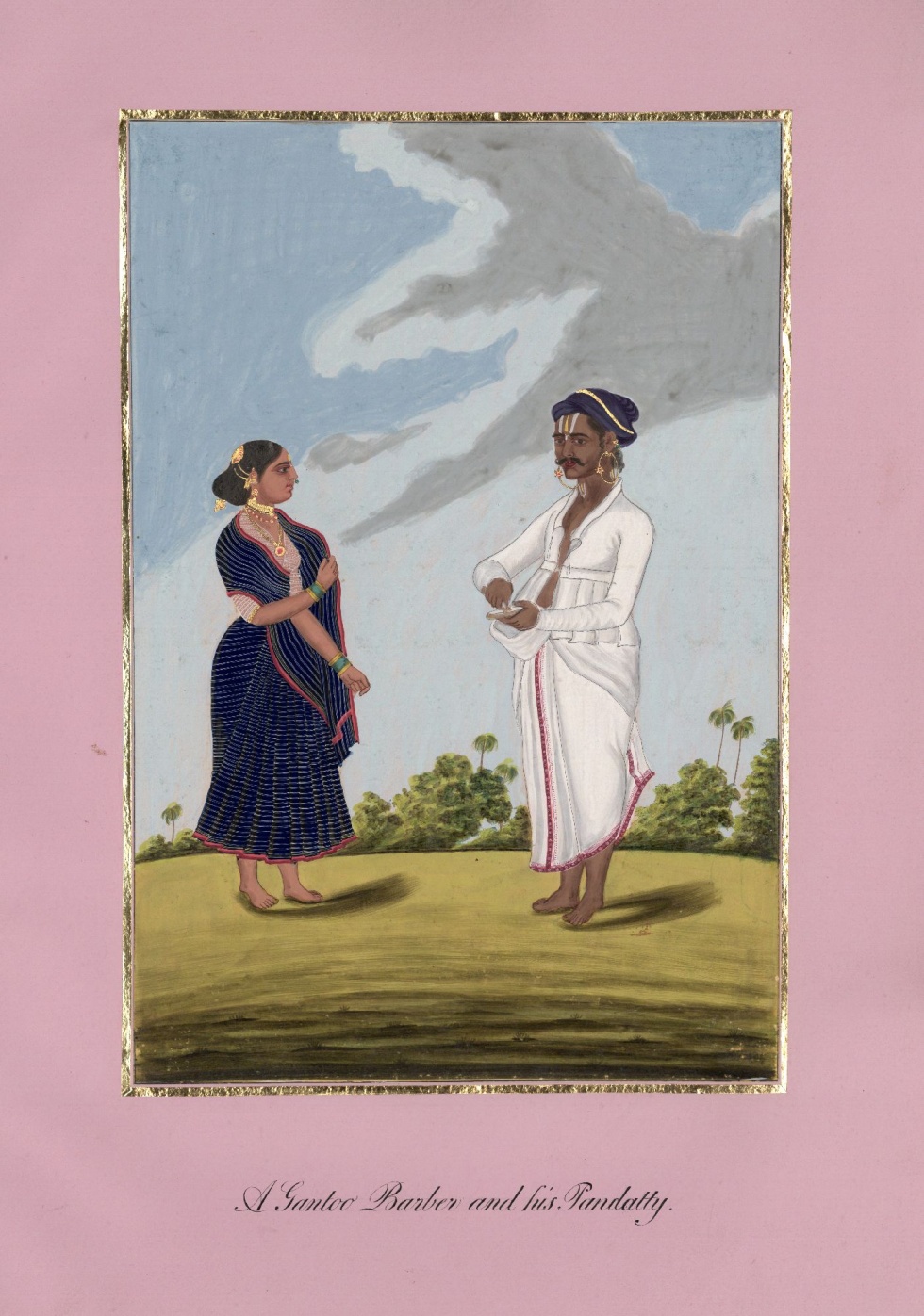 Ein Hindu-Barbier und seine Frau (Lindenau-Museum Altenburg CC BY-NC-SA)