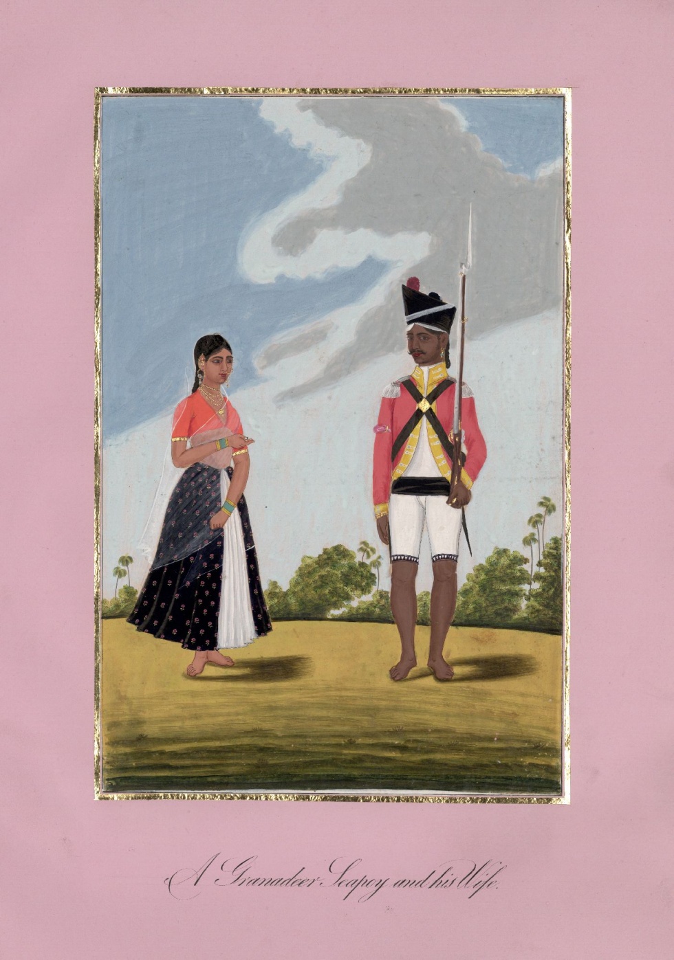 Ein indischer Grenadier und seine Frau (Lindenau-Museum Altenburg CC BY-NC-SA)
