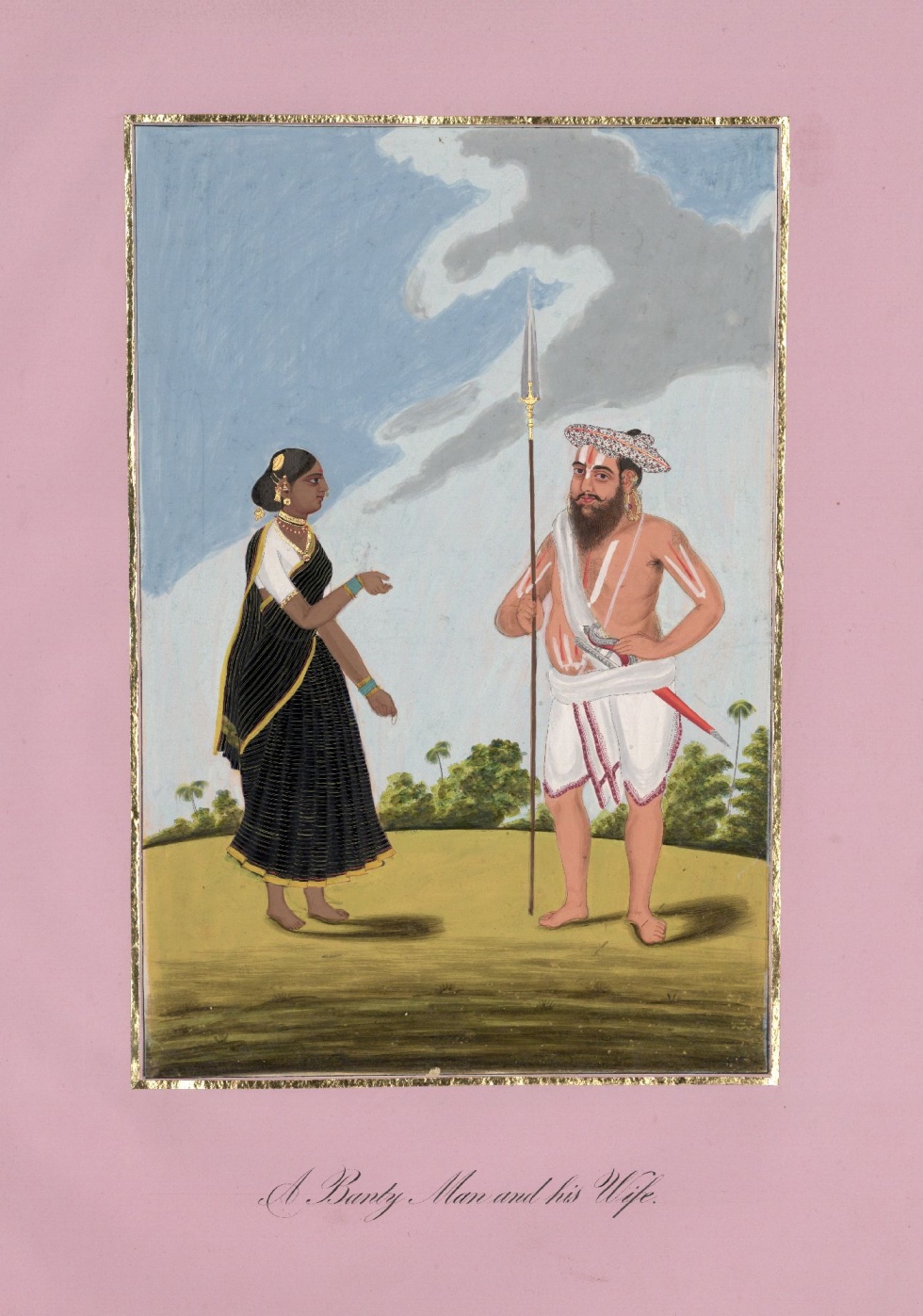 Ein Maratha-Krieger und seine Frau (Lindenau-Museum Altenburg CC BY-NC-SA)