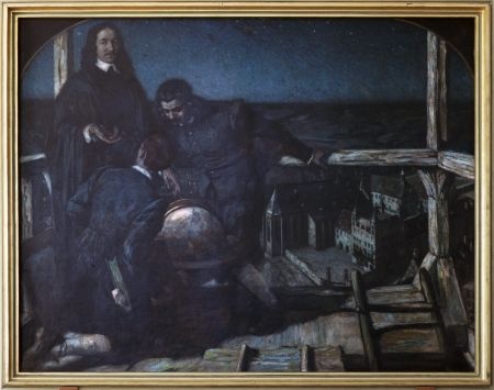 Liebermann, Ernst: Weigel auf dem Dach seines Hauses, 1909 (Friedrich-Schiller-Universität: Sammlungen z. Univ.-, Kultur- u. Kunstgeschichte CC BY-NC-SA)