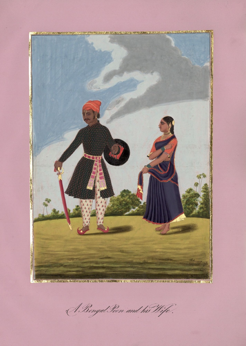 Ein Mann aus Bengalen und seine Frau (Lindenau-Museum Altenburg CC BY-NC-SA)