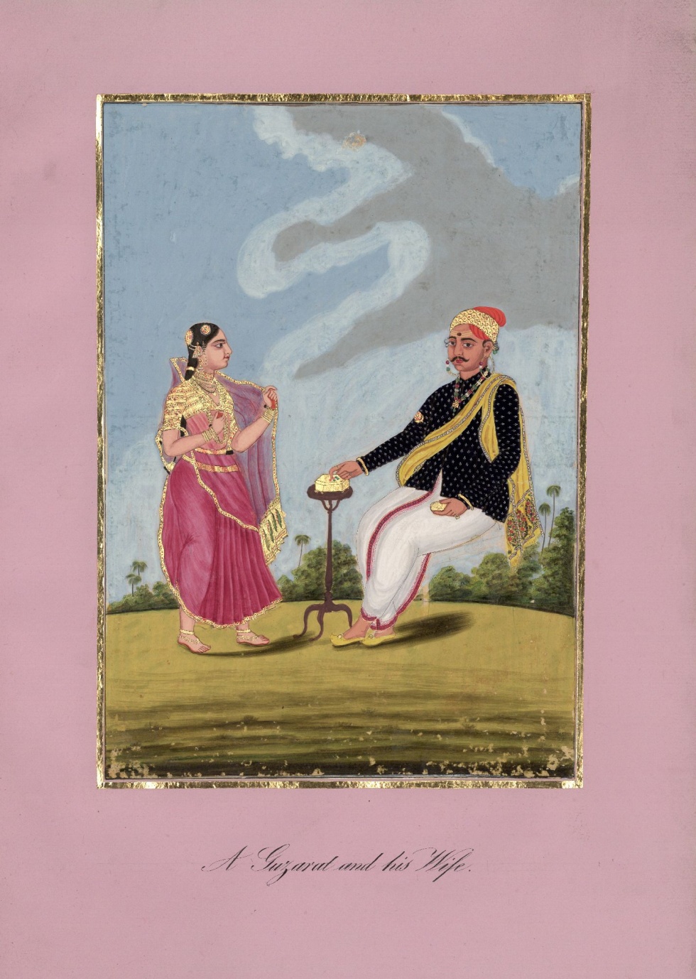 Ein Mann aus Gujarat und seine Frau (Lindenau-Museum Altenburg CC BY-NC-SA)