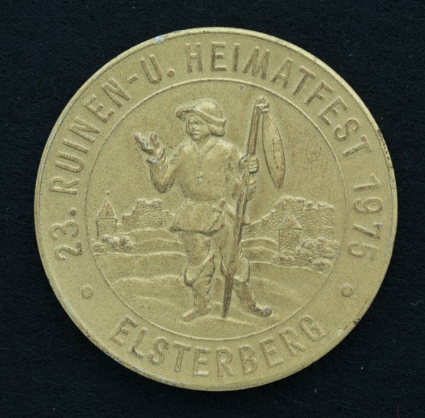 Medaille 23. Ruinen- und Heimatfest Elsterberg 1975 (Mühlhäuser Museen: Museum am Lindenbühl CC BY-NC-SA)
