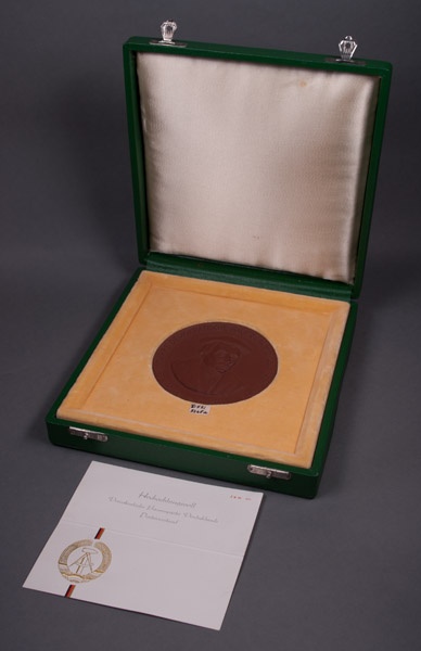 Gedenk-Medaille der Demokratischen Bauernpartei Deutschlands (Mühlhäuser Museen: Museum am Lindenbühl CC BY-NC-SA)