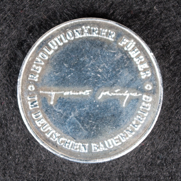 Gedenk-Medaille Thomas Müntzer (Mühlhäuser Museen: Museum am Lindenbühl CC BY-NC-SA)