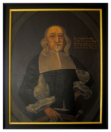 Porträt des Universitätsfechtmeisters Wilhelm Kreussler (1597-1673) (Friedrich-Schiller-Universität Jena: Kustodie CC BY-NC-SA)