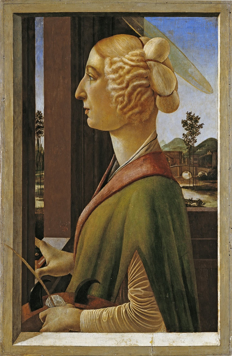 Sandro Botticelli: Bildnis einer vornehmen Frau (Caterina Sforza?) [Oertel 100] (Lindenau-Museum Altenburg CC BY-NC-SA)