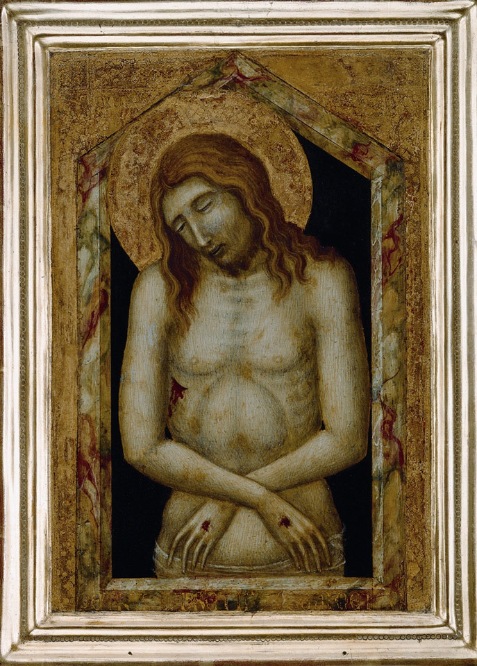 Pietro Lorenzetti: Christus als Schmerzensmann [Oertel 48] (Lindenau-Museum Altenburg CC BY-NC-SA)