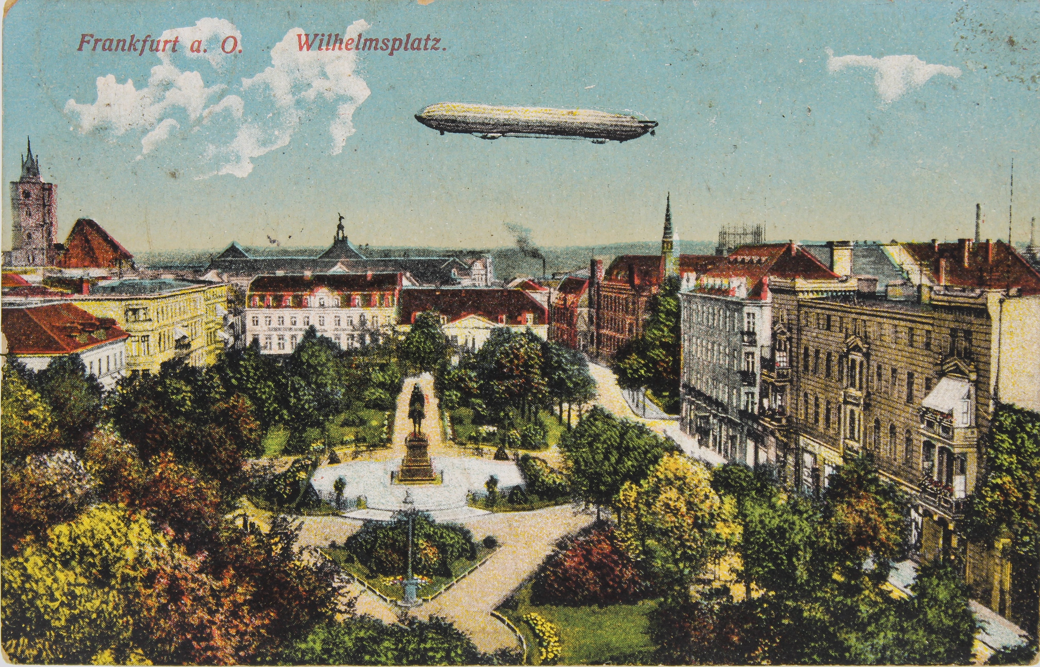 Німецька поштова листівка із зображенням Франкфурта-на-Одері (Національний історико-культурний заповідник «Чигирин» CC BY-NC-SA)