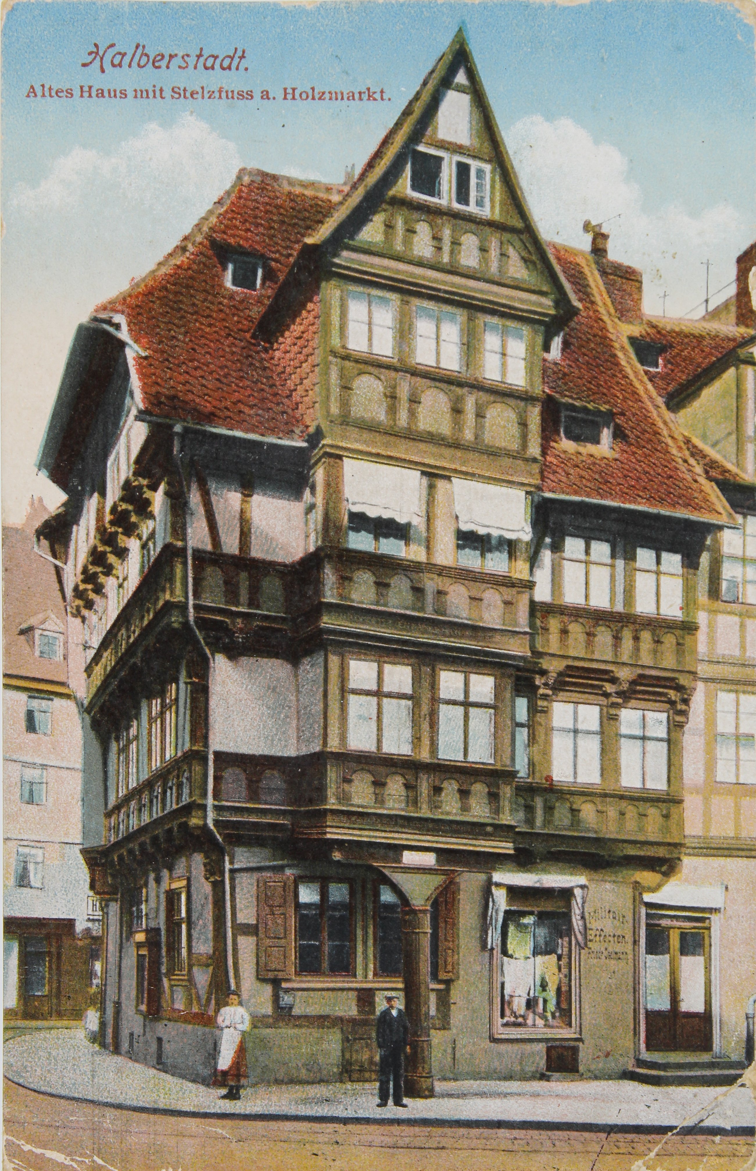 Німецька поштова листівка із зображенням Гальберштадта (Національний історико-культурний заповідник «Чигирин» CC BY-NC-SA)