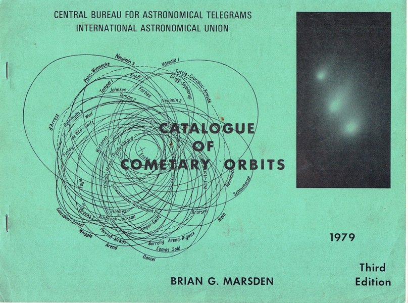Видання "B.G. Marsden Catalogue of Cometary Orbits", 1979 (Астрономічний музей Київського національного університету імені Тараса Шевченка CC BY-NC-SA)