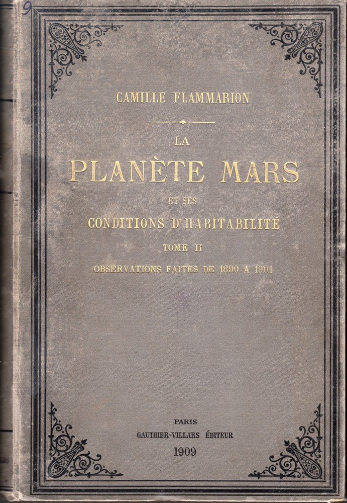 Книга Flammarion C.	Planete Mars,, Paris, 1909 (Астрономічний музей Київського національного університету імені Тараса Шевченка CC BY-NC-SA)