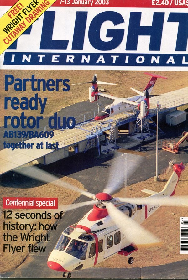 журнал "Flight Internstional". 7-13 січня 2003 (Державний політехнічний музей імені Бориса Патона CC BY-NC-SA)