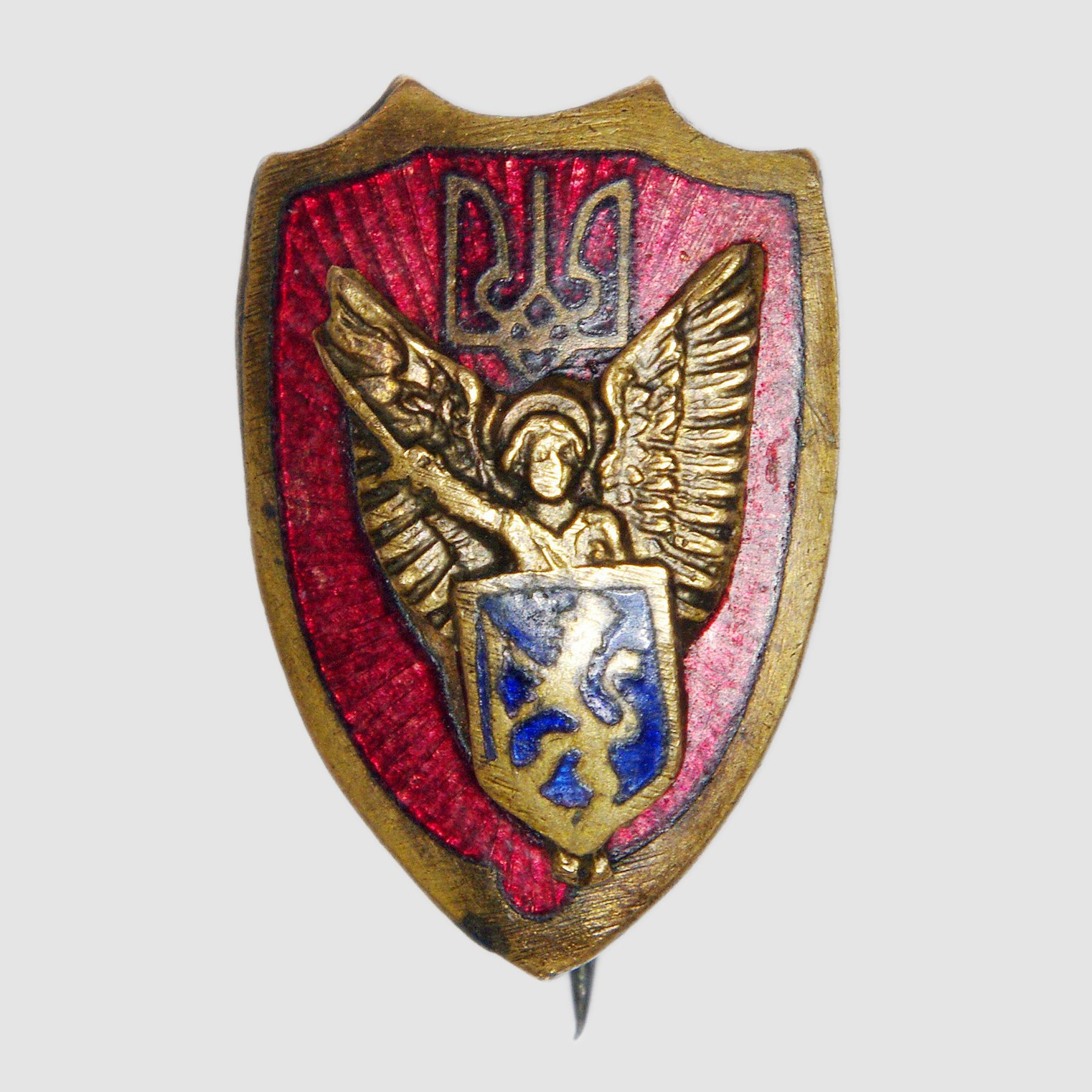 Знак 1-ї стрілецько-козацької (Сірожупанної) дивізії (Національний музей історії України CC BY-NC-SA)