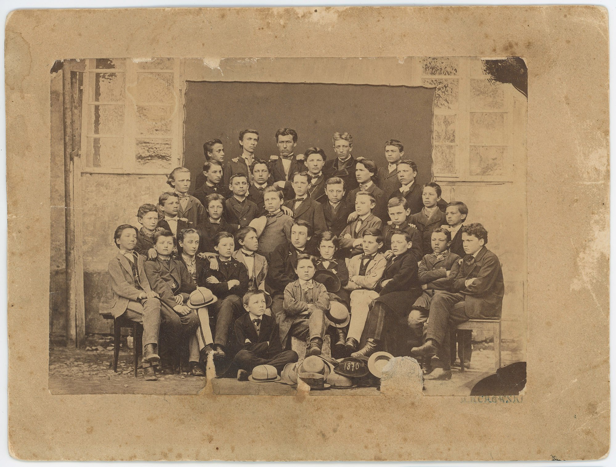 Фото. Учні 3-го класу Дрогобицької гімназії, 1870 (Дім Франка / Franko House CC BY-NC-SA)