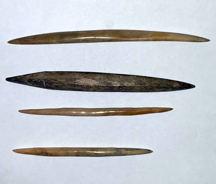 Заколки кістяні ІІ-IV ст. (Рівненський обласний краєзнавчий музей CC BY-NC-SA)