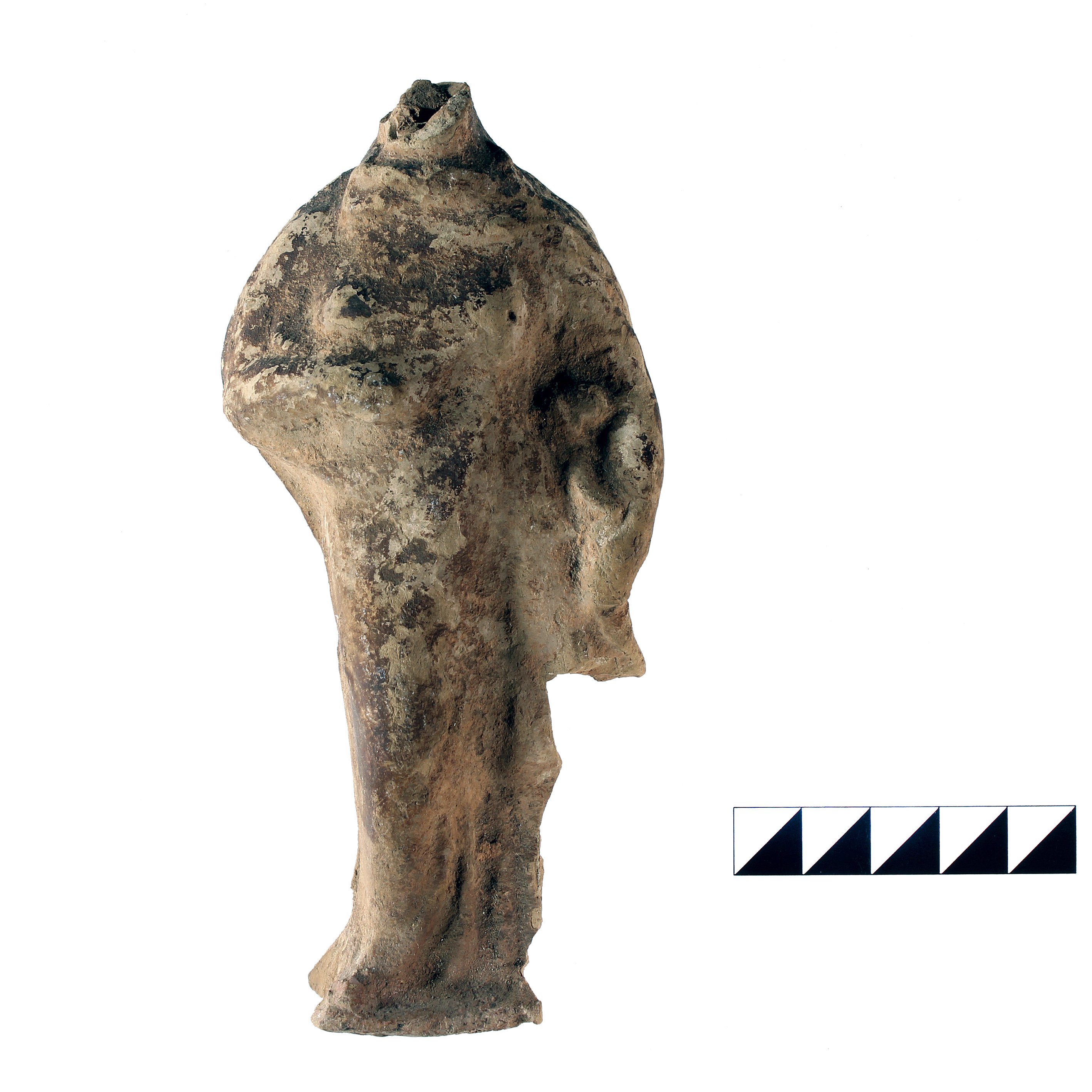 Фігурка жінки в хітоні та хіматії. ІІ – І ст. до н.е. – І ст. н.е. Античний центр Північн (Сумський обласний краєзнавчий музей CC BY-NC-SA)