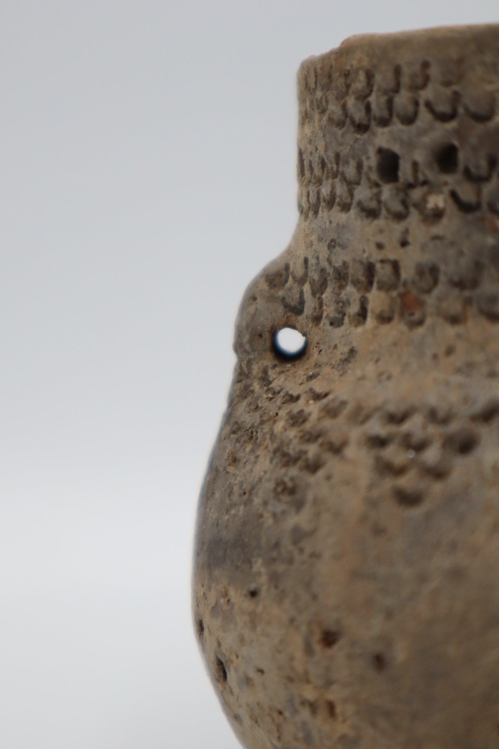 Амфора мініатюрна, з парними проколами на шийці (Національний заповідник "Замки Тернопілля" CC BY-NC-SA)