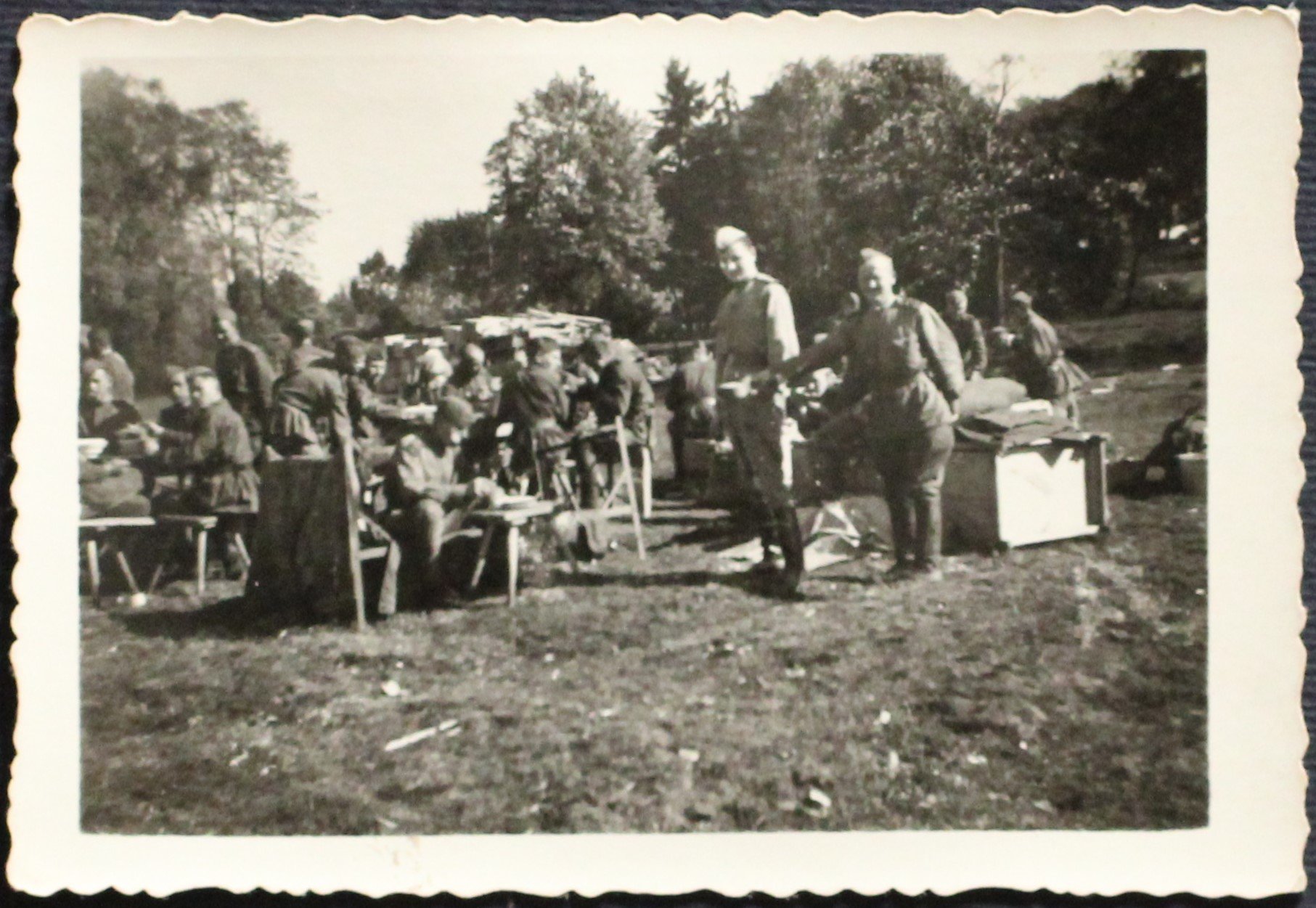 Учасники штурму Берліна на відпочинку, 1945 р. (Кременецький краєзнавчий музей CC BY-NC-SA)